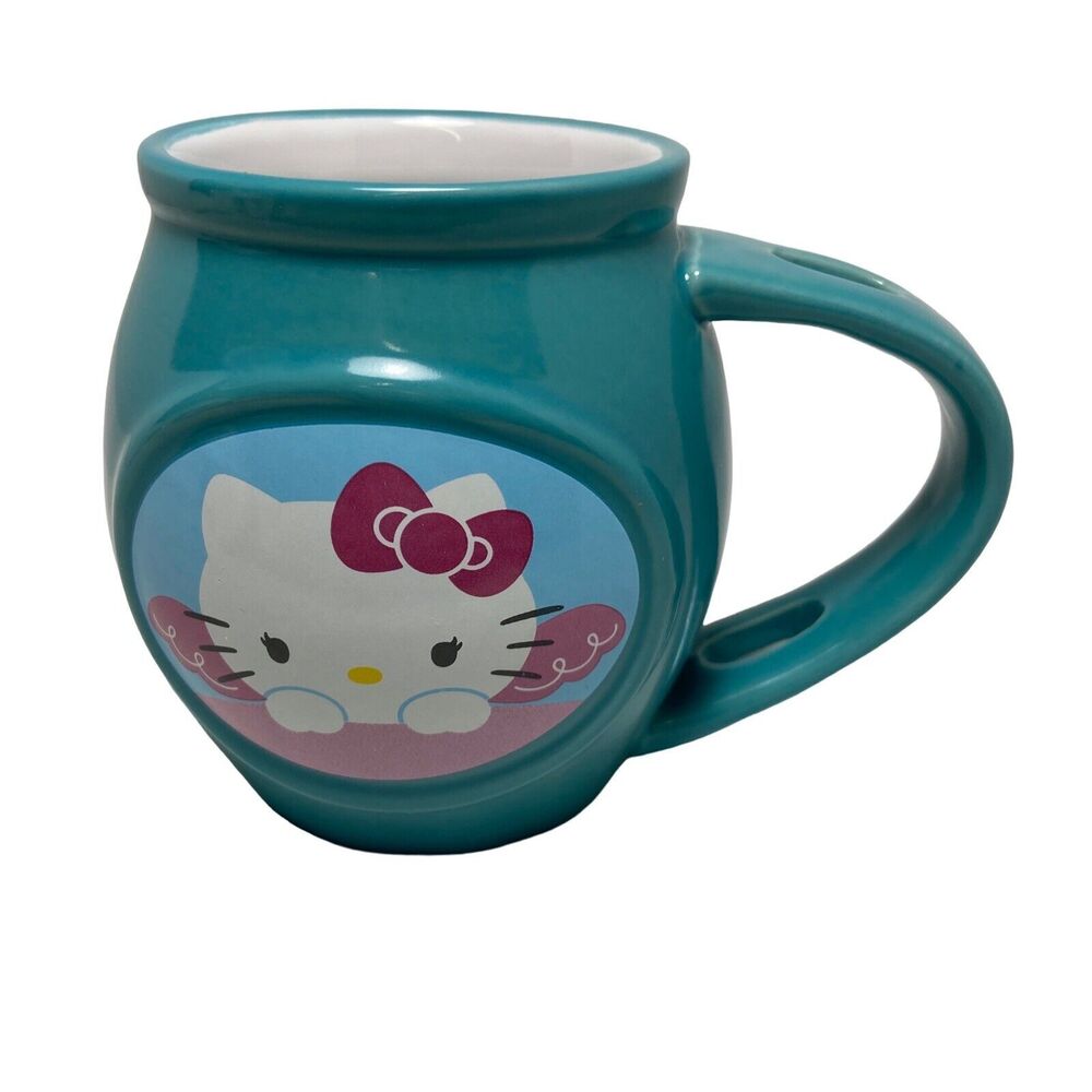 Sanrio Hello Kitty Franklin Candy Turquoise Teal Coffee Mug No Spoon 2014